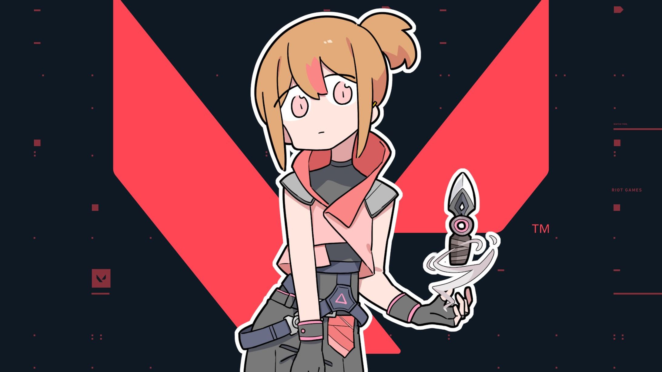 薄暮ちはるVALORANTサムネイラスト-1