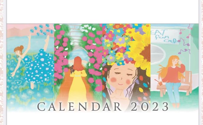 ⁡
介護派遣の事業所から来年のカレンダーのイラストを描いてほしいとご依頼がありまして（感謝）☆彡
⁡
そのカレンダーが出来上がりました♪☺︎
⁡
とっても素敵なカレンダーに仕上がって嬉しかったし、利用者さんや関係者さんに配るとおっしゃっていたので、気に入ってくれるといいなと思いました。
⁡
そして、ワタシの活動の名刺がわりになる作品がまた１つできたなと思っています☺︎♡
⁡
thank you with love♡☺︎
⁡
#カレンダー
#絵描きビト
#Procreate #iPad
#デジタルイラスト #イラスト 
#アート #デジタルアート
#ポストカード
#絵が好き
#pretty girl
#Illustrator #illustration #art #Illust
#beautifulgirl
#お絵描き #イラスタグラム
#かわいい女の子のイラスト
#優しいイラスト
#イラスト好きな人と繋がりたい
#絵描きさんと繋がりたい
#イラストデザイン #ロゴデザイン
#アーティスト #クリエイト #creative #create #トレース