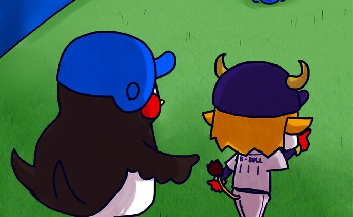 野球マスコットファンアート