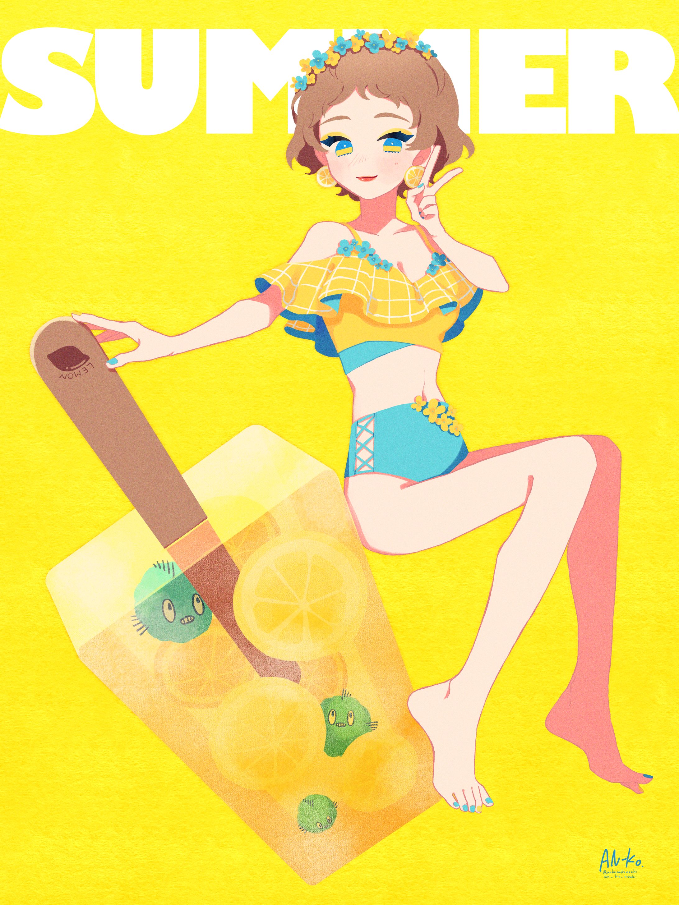  水着とアイス-1