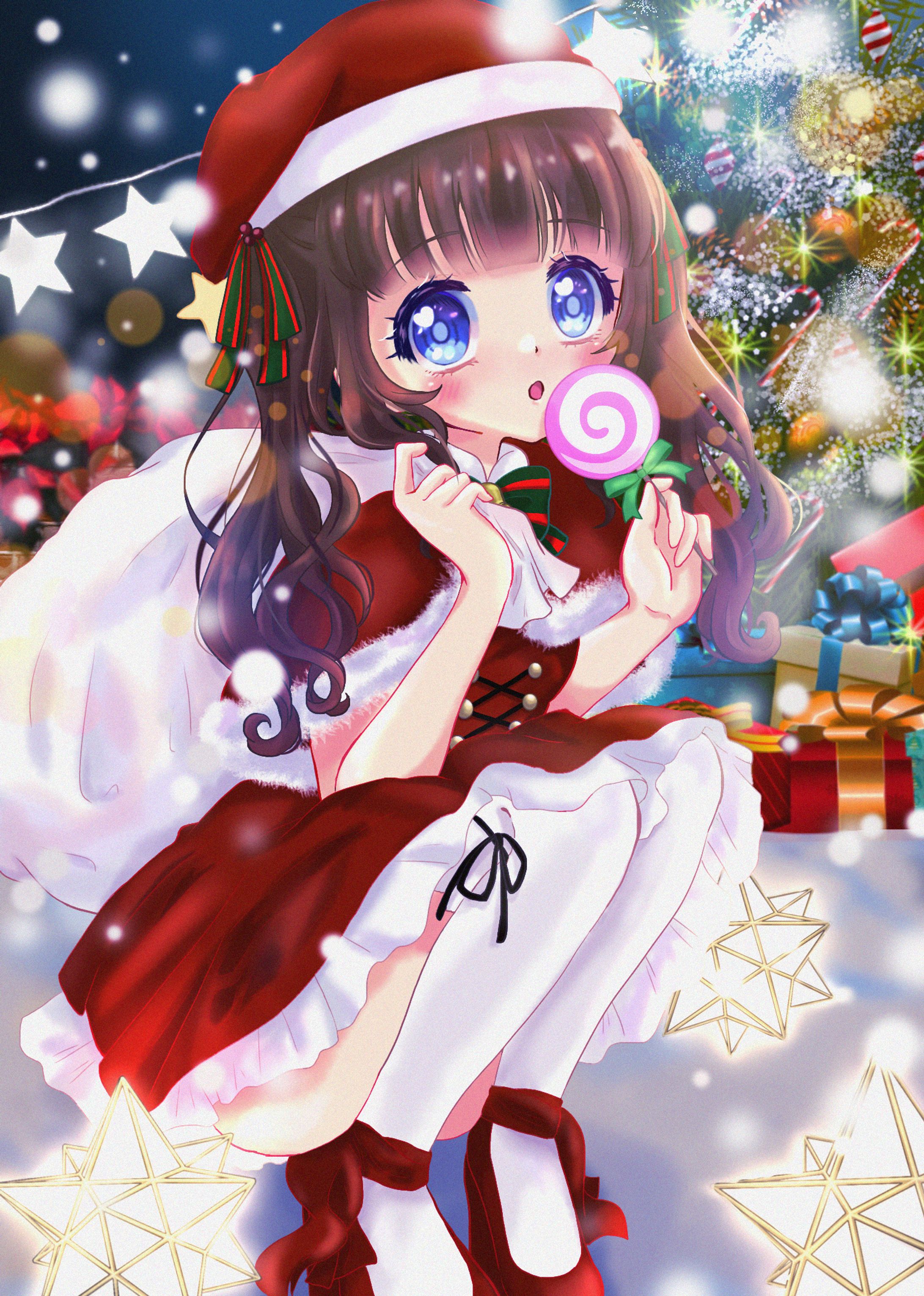 栗栖まろんクリスマスイラスト-1