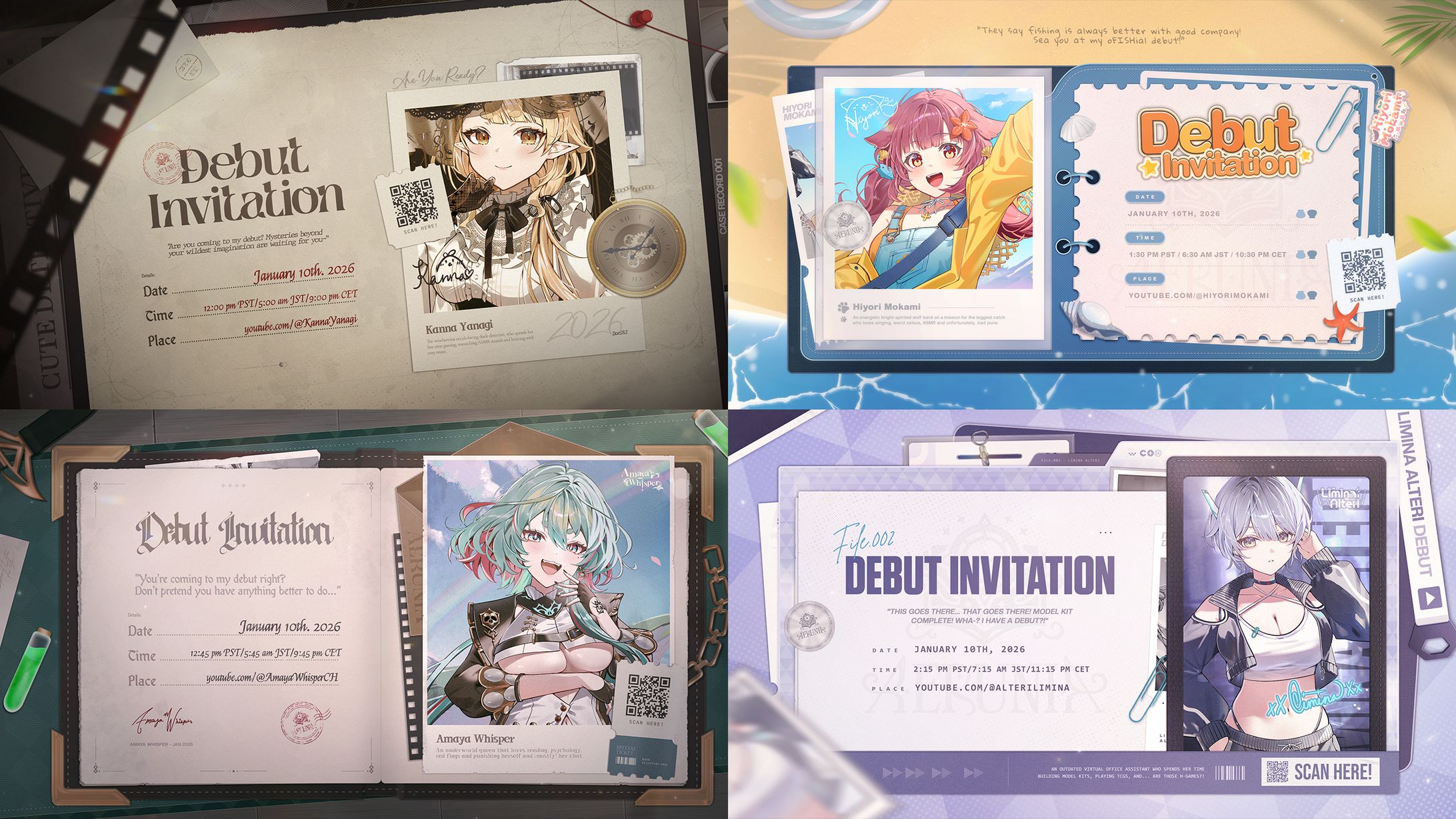 Invitation / Aerunia【Kanna, Hiyori, Amaya, Limina】-1