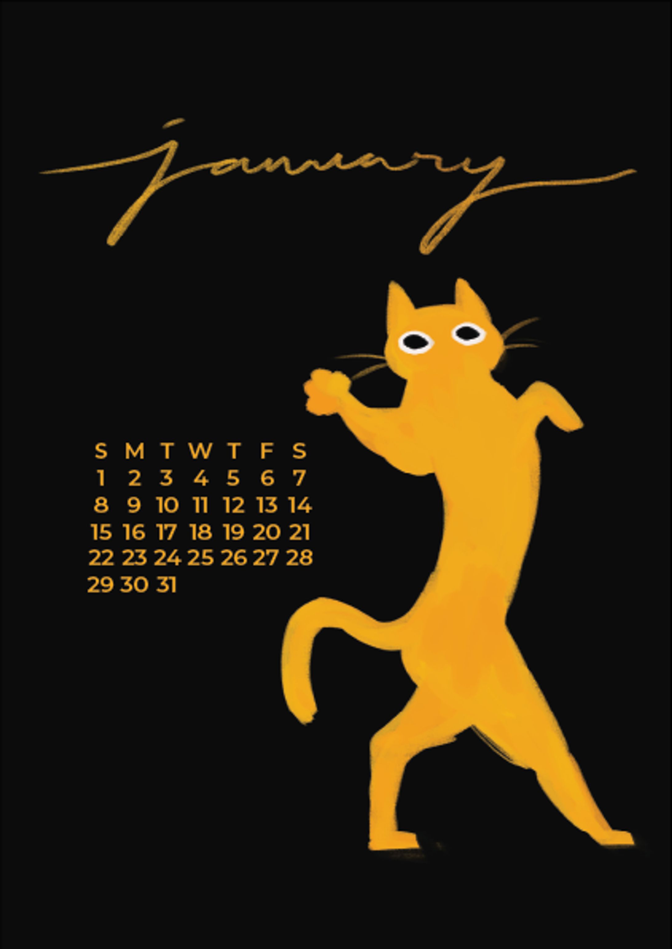 Calendar 2022 Cat Ver.-1