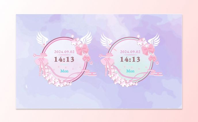 HTML Digital Clock / 動く時計