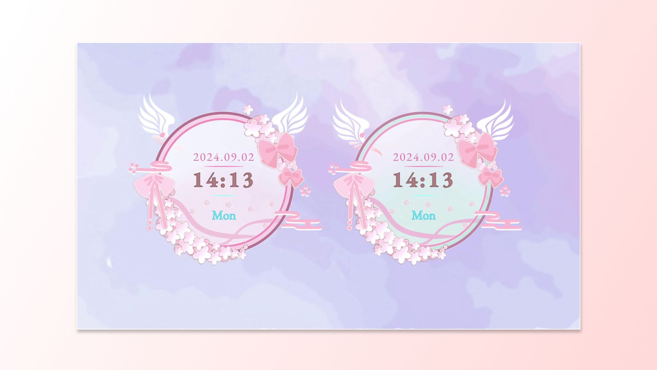 HTML Digital Clock / 動く時計-1