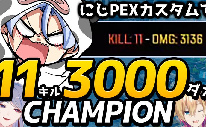 にじPEXカスタム11kill3000DMG