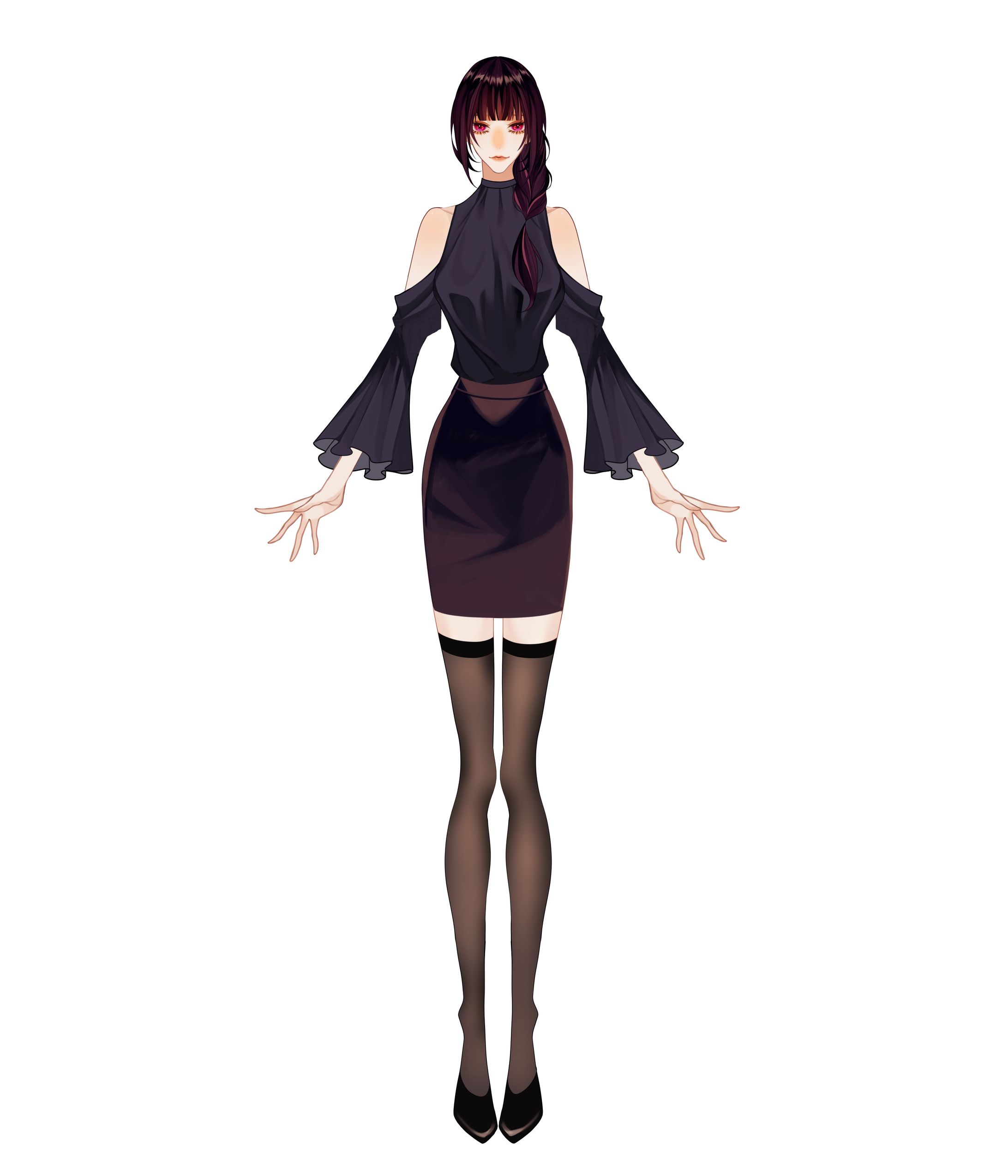 Vtuber「藤宮月灯」新規立ち絵-1