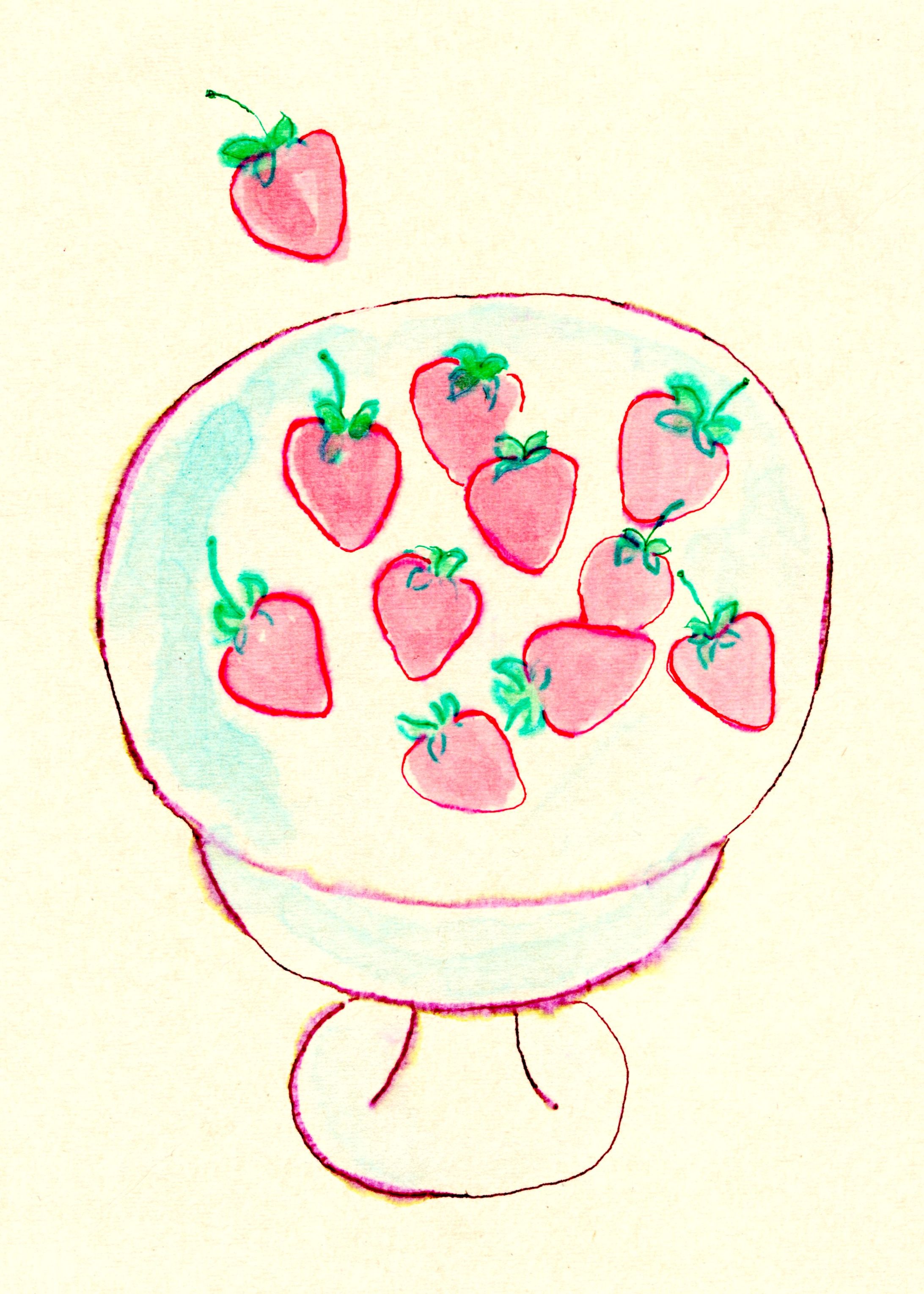 「苺」オリジナルイラスト-1