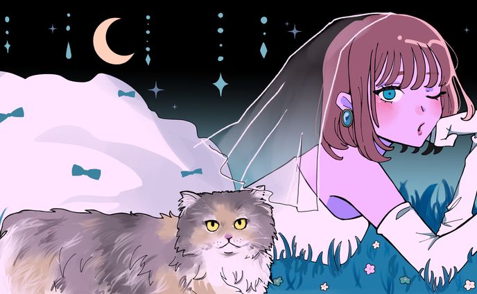 町田つむぎ　生誕グッズイラスト