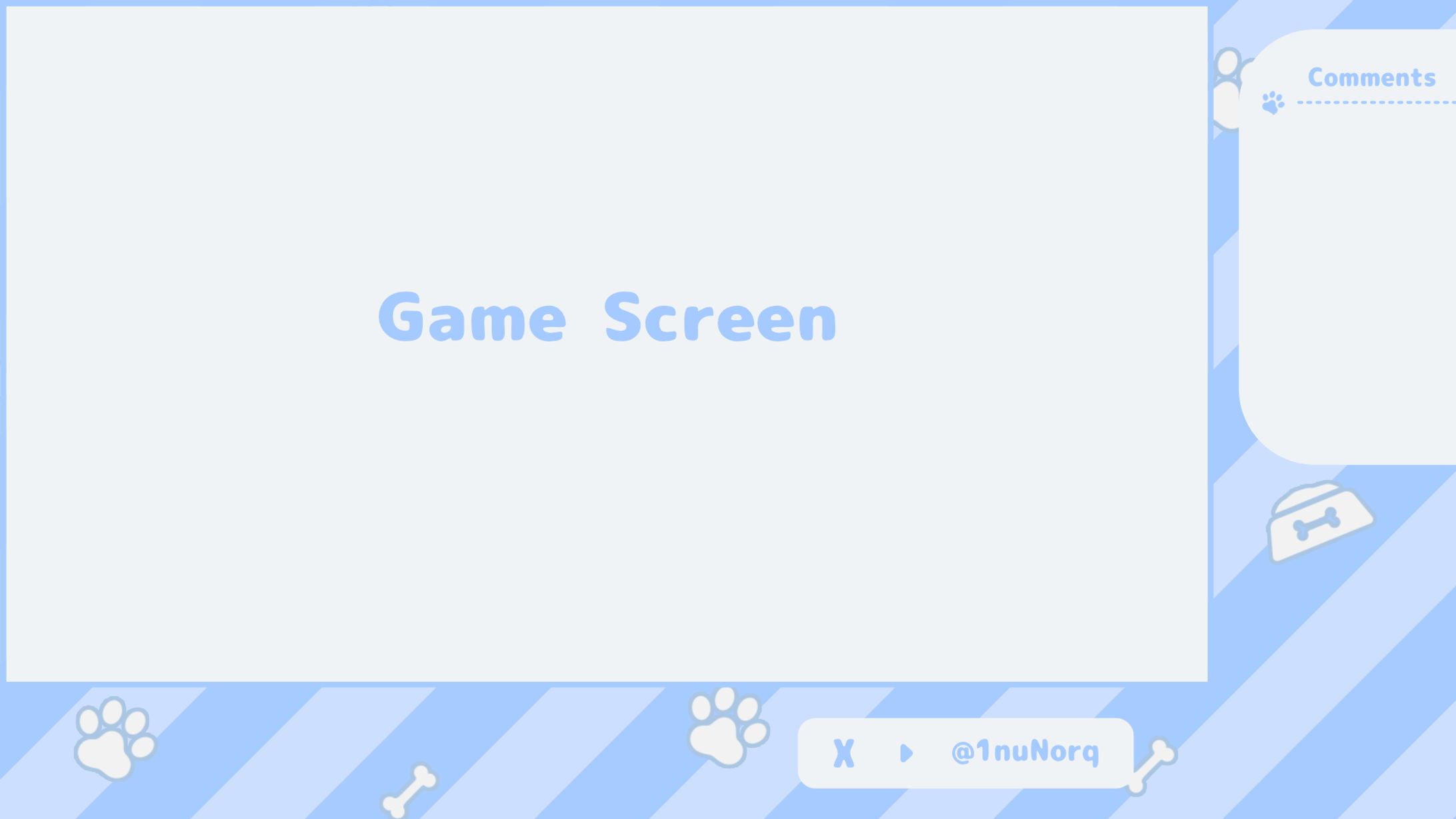 【配信オーバーレイ】ノラッチ様　ゲーム配信用背景オーバーレイ-1
