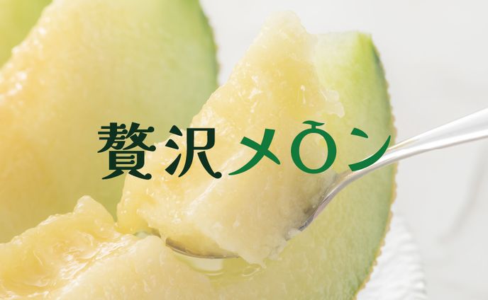 メロンアイス　タイポグラフィー