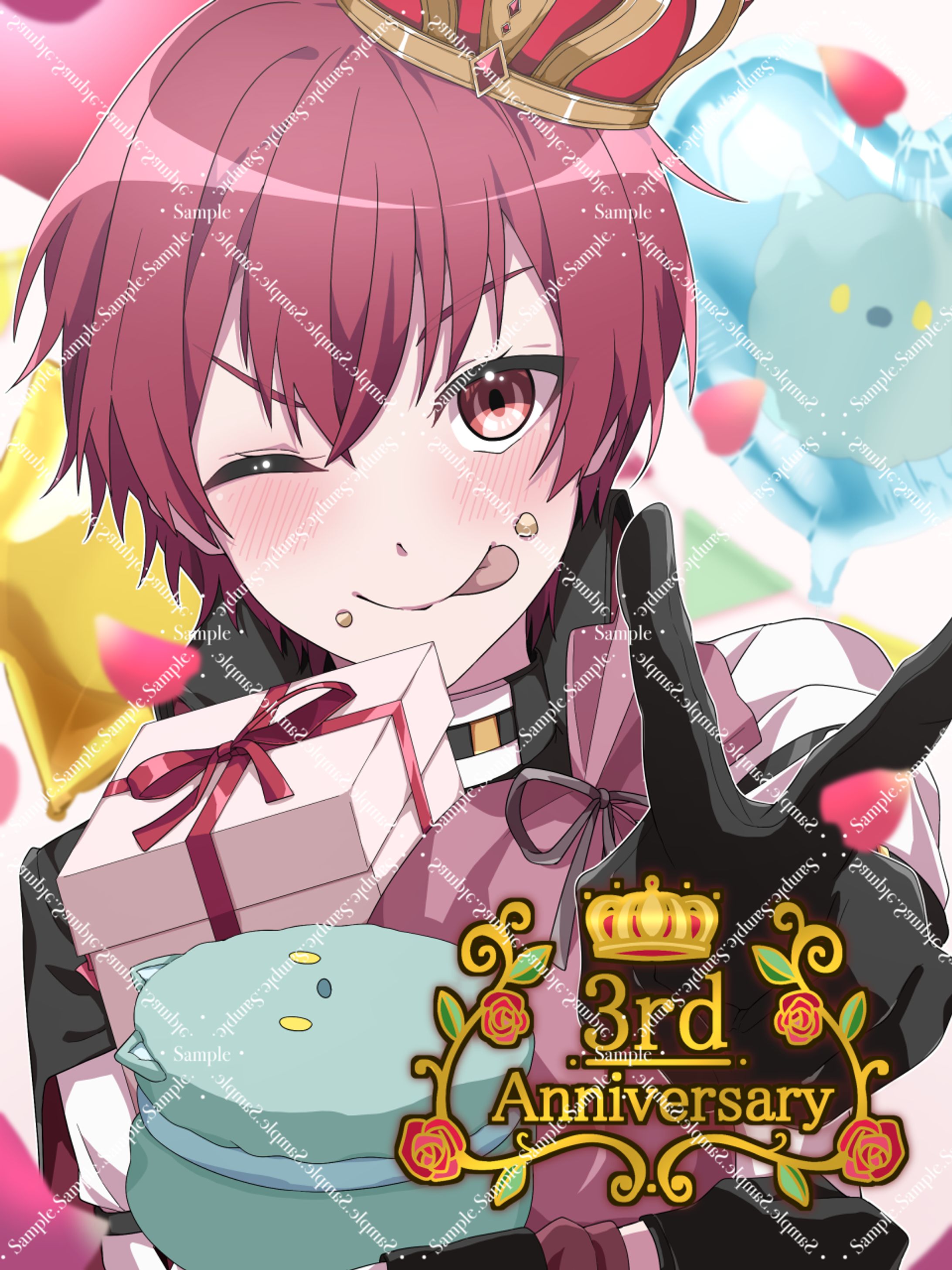 ご依頼品 朱雀野蓮弥様 3周年イラスト-1