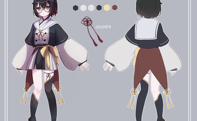 OCの立ち絵デザイン