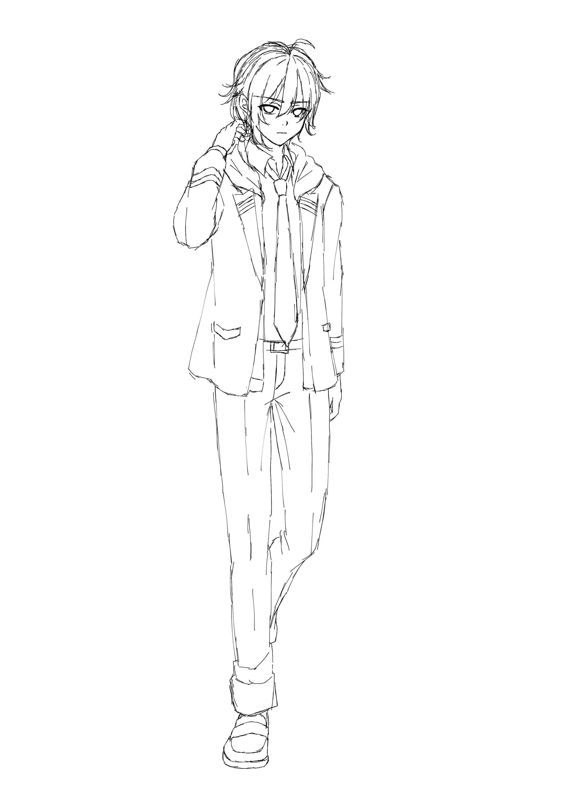 TRPG立ち絵イラスト＋衣装、髪型差分-1