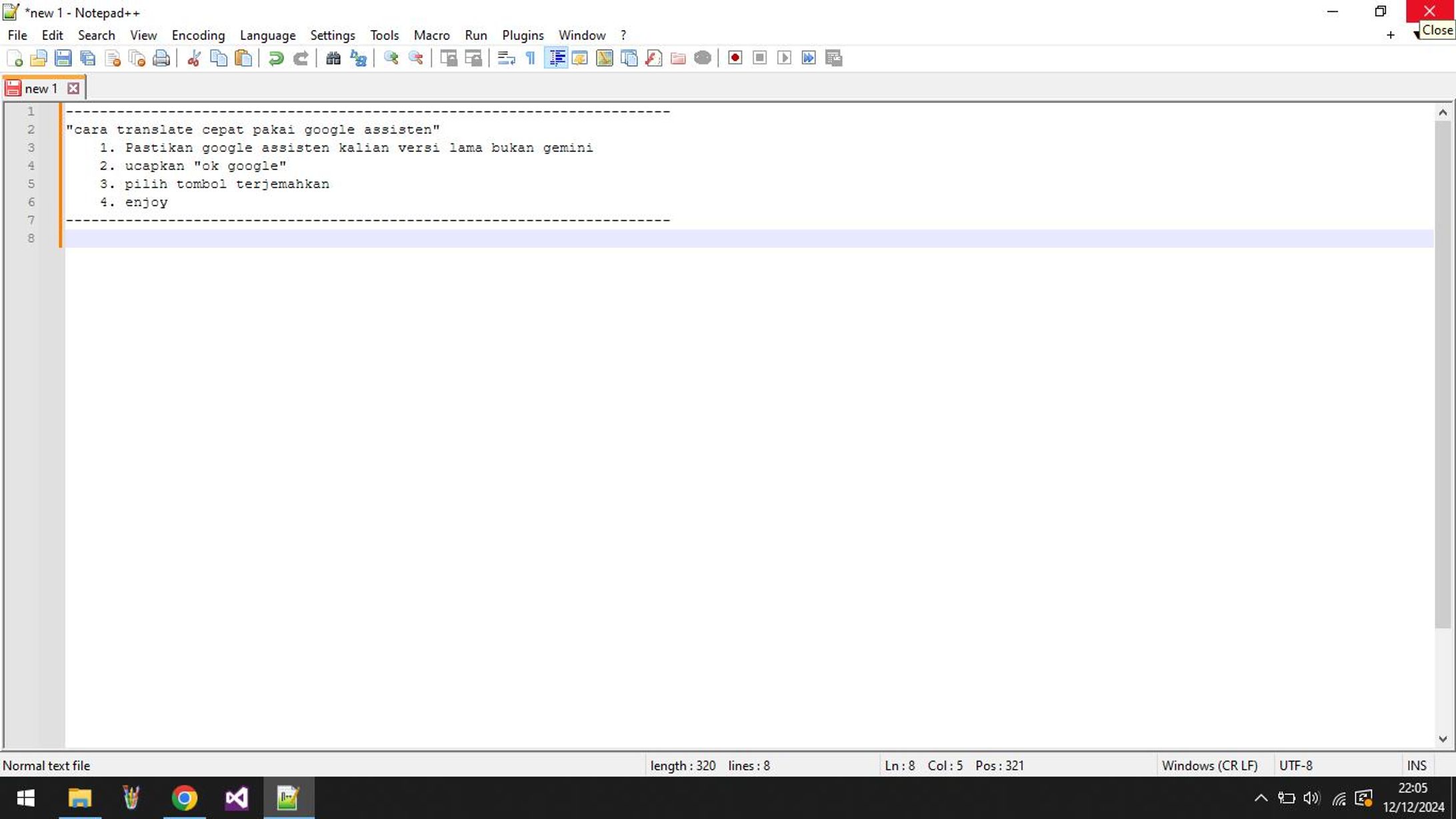 Cara translate-1