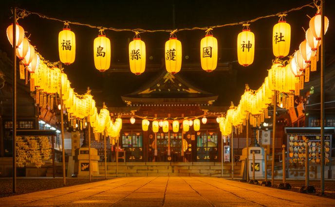 護国神社様 みたままつり境内撮影画像