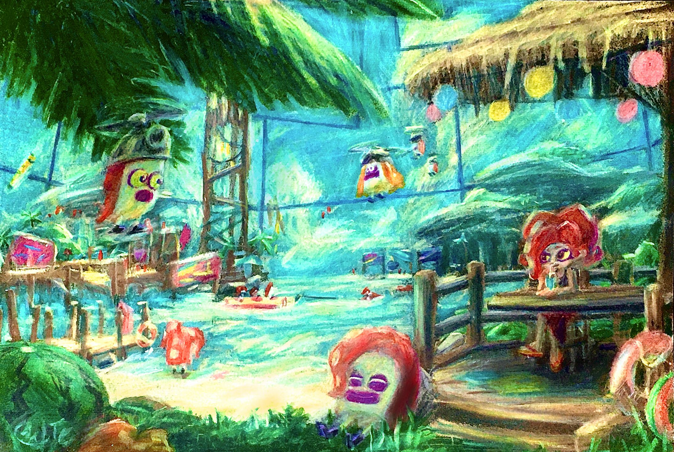 オクタリアン達のバカンス(Splatoon2)-1