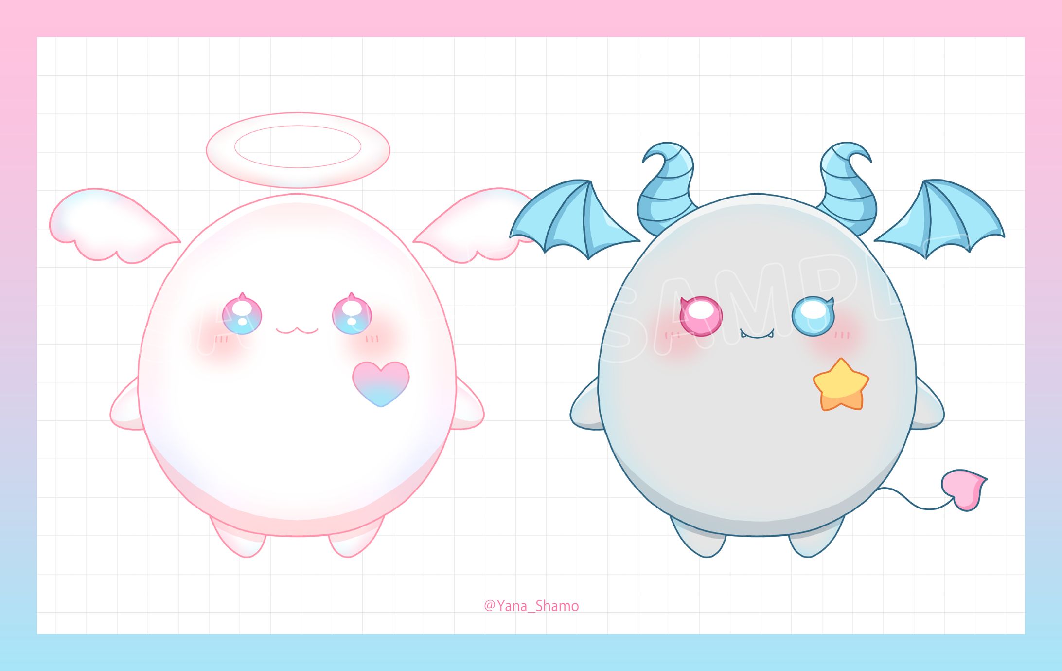 【work】山田なの様 川田ゆゆら様 たまご姿イラスト-1