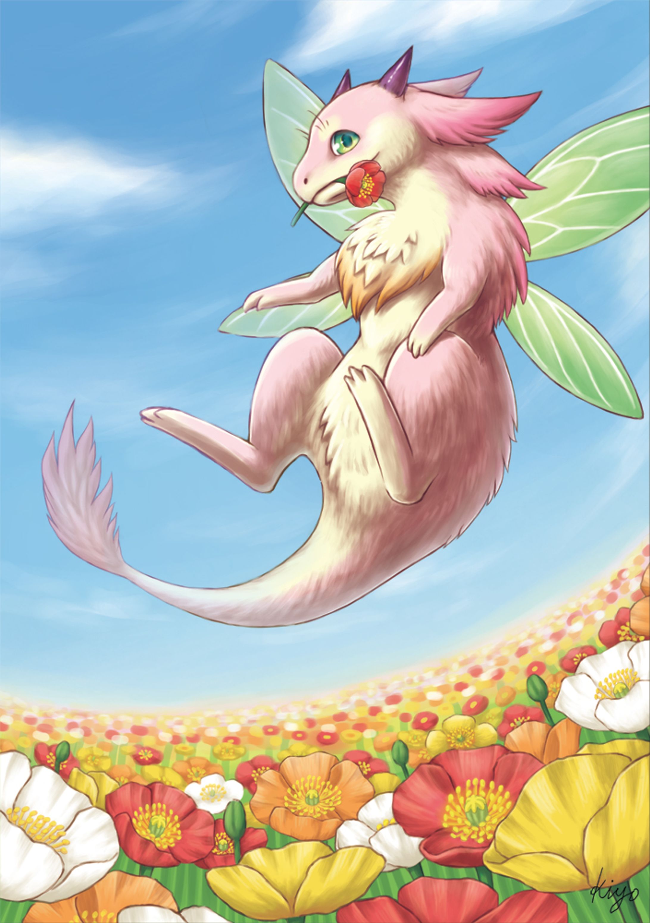 花畑のフェアリードラゴン-1