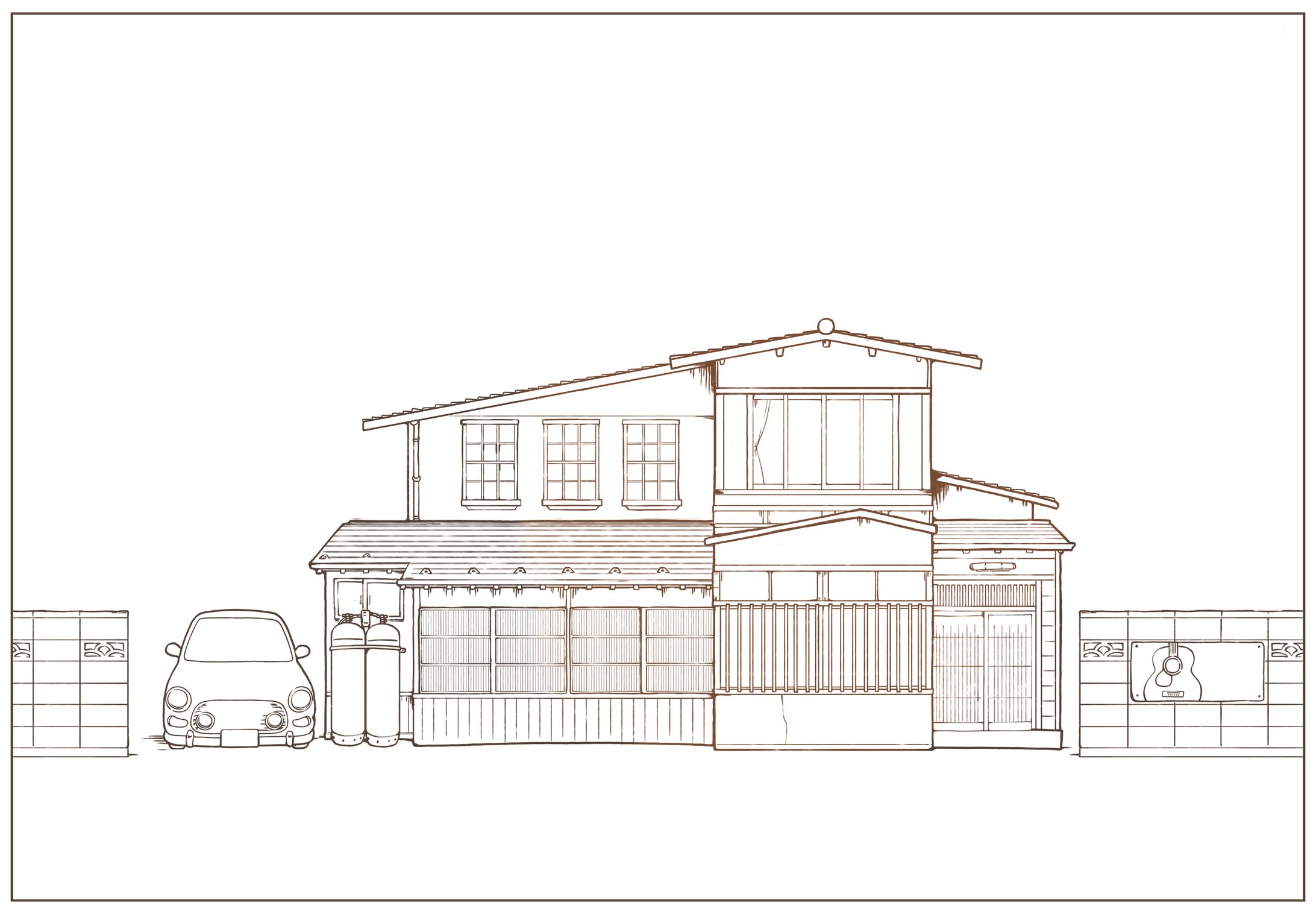 舞台用イラストと背景-1