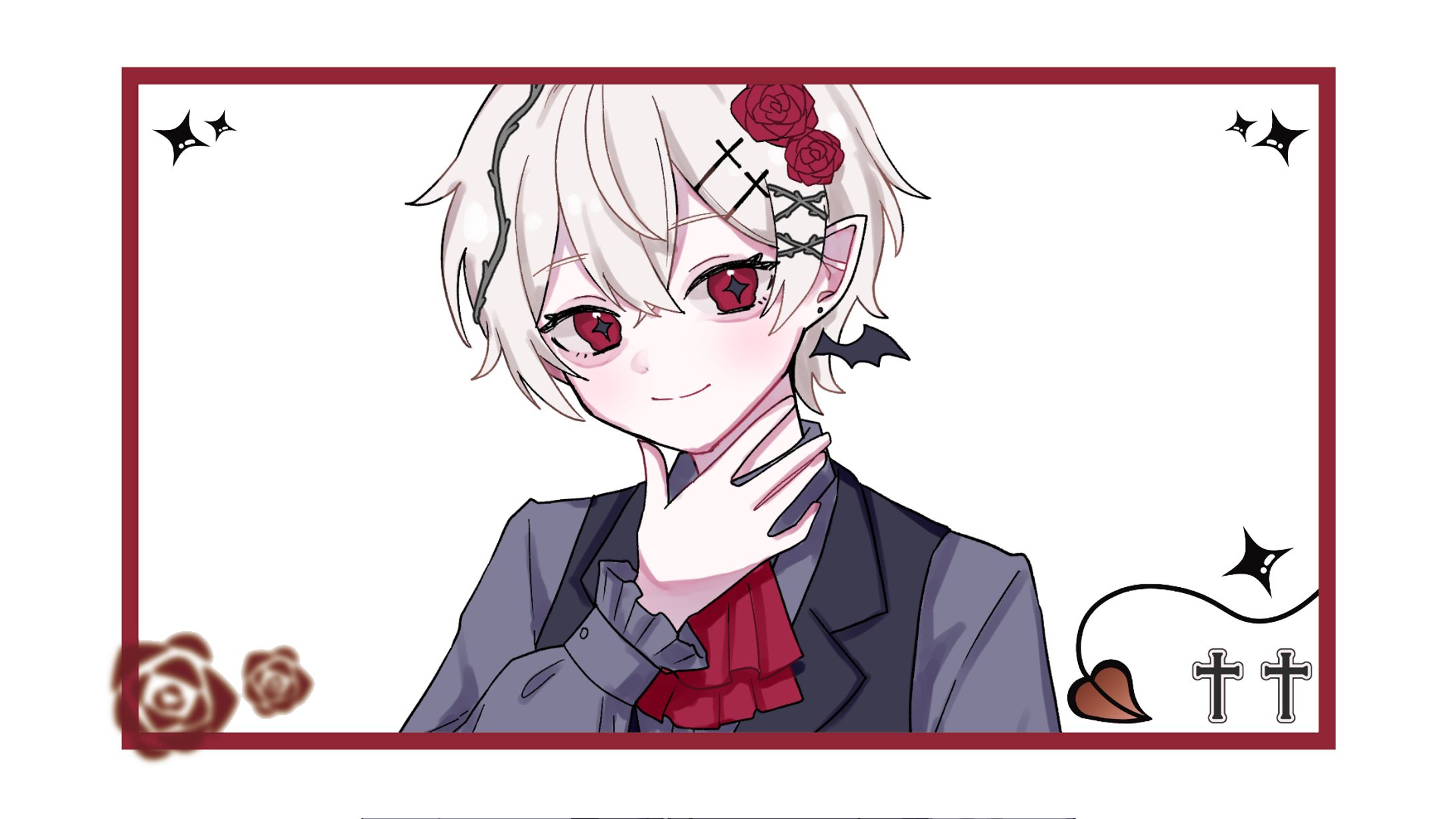 城園アリア　男体化デザイン　等身イラスト-1