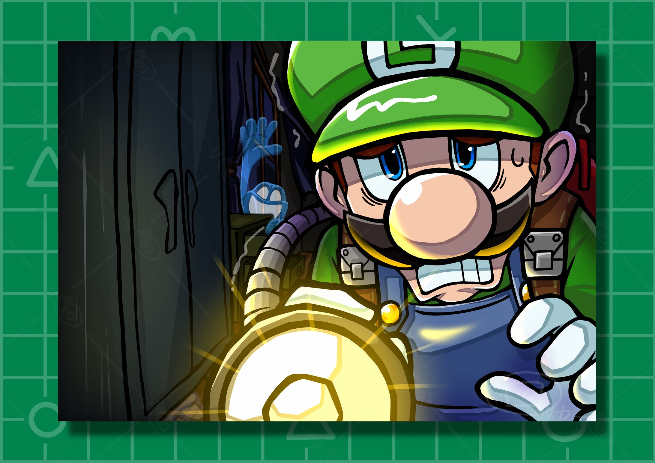 【FA】ルイージマンション 1枚絵イラスト-1