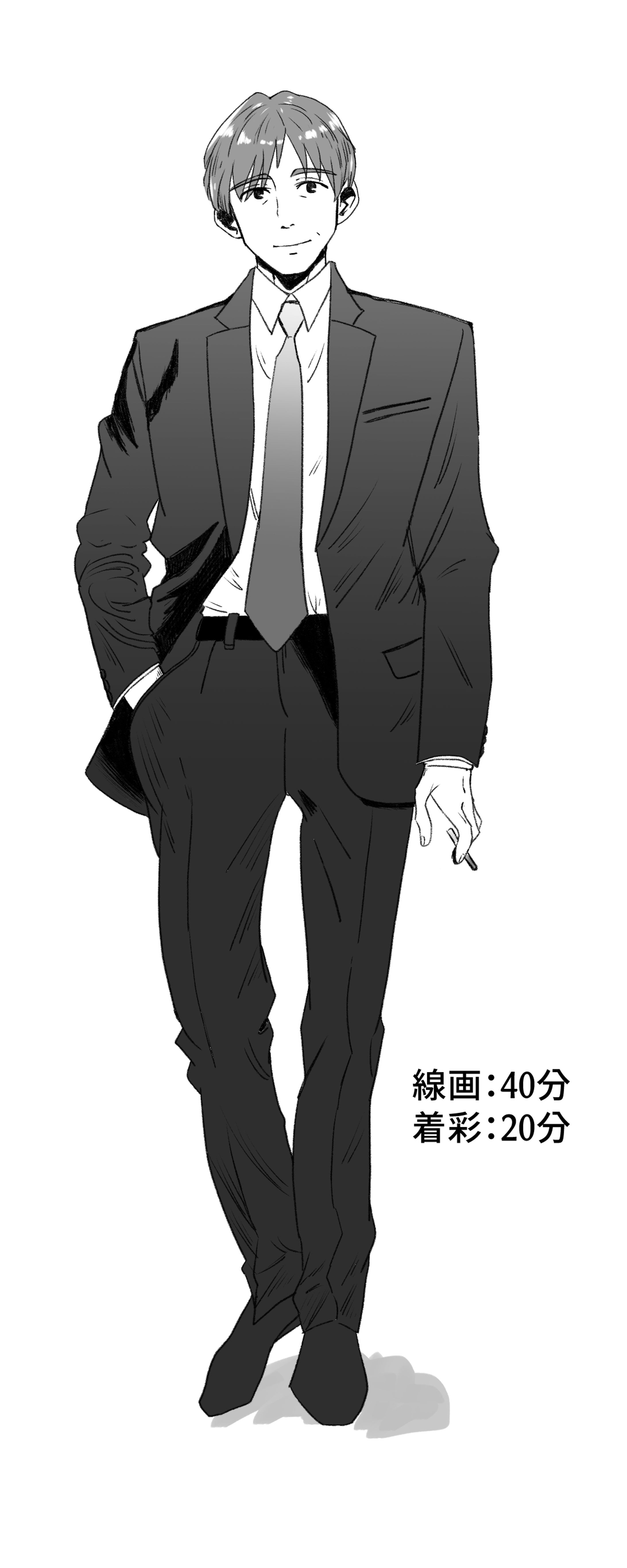 モノクロイラスト-1