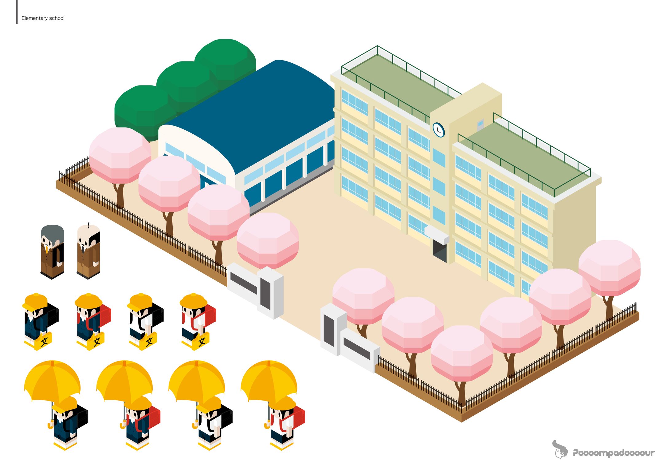 小学校(しょうがっこう)セット-1