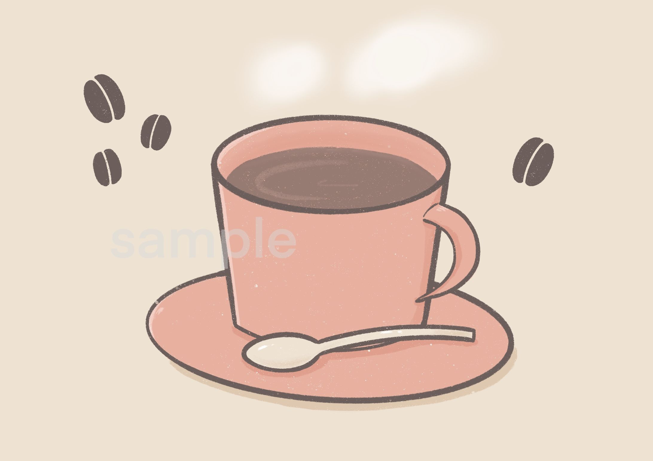 お仕事イラスト（コーヒーカップ）-1