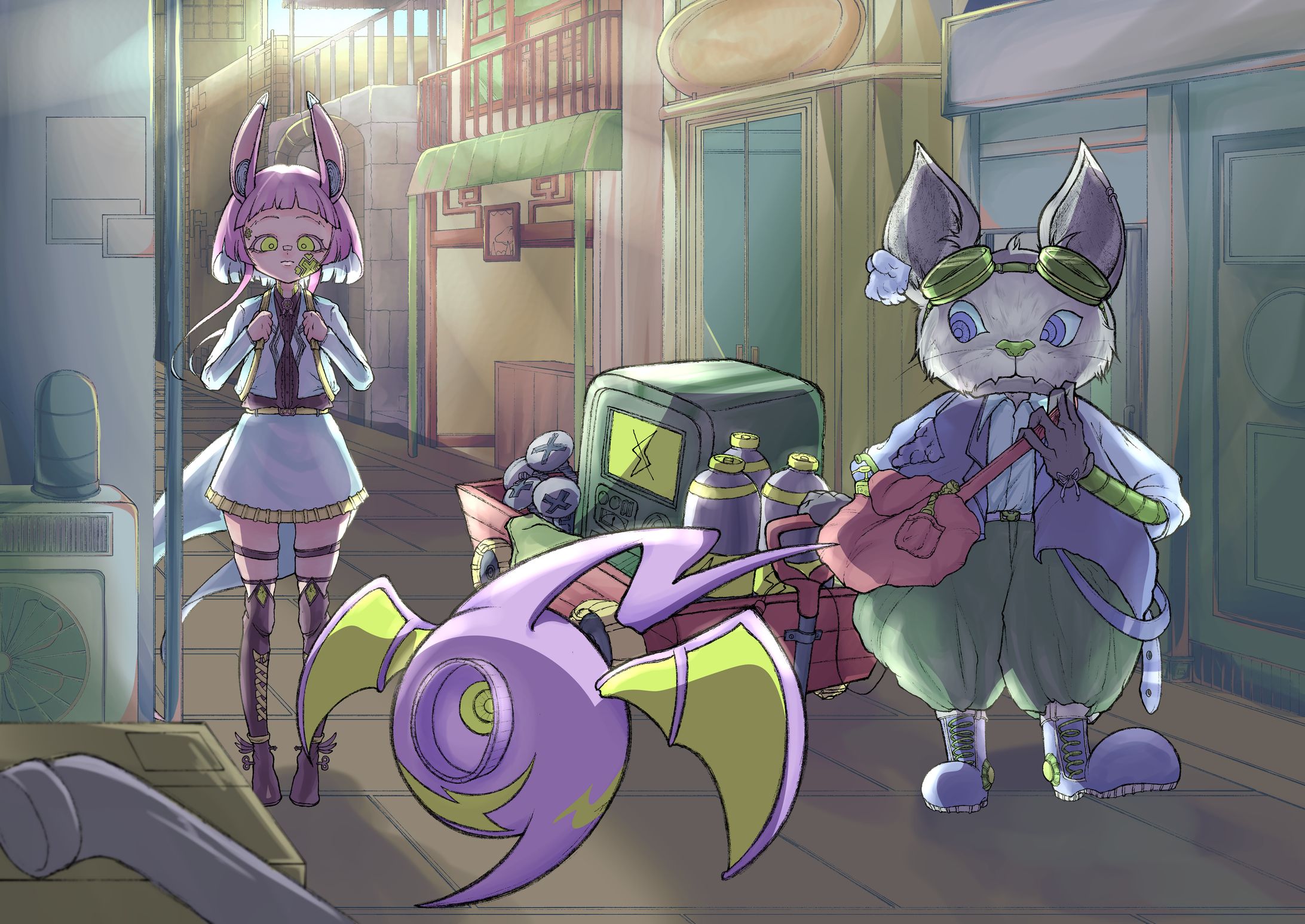 背景付き　扉絵-1