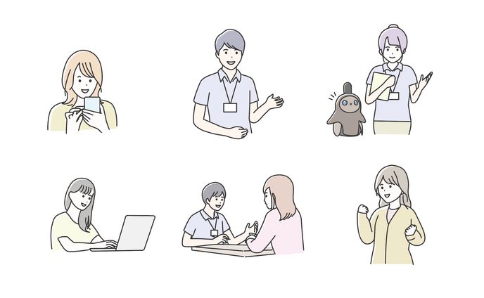 パンフレット挿入イラスト