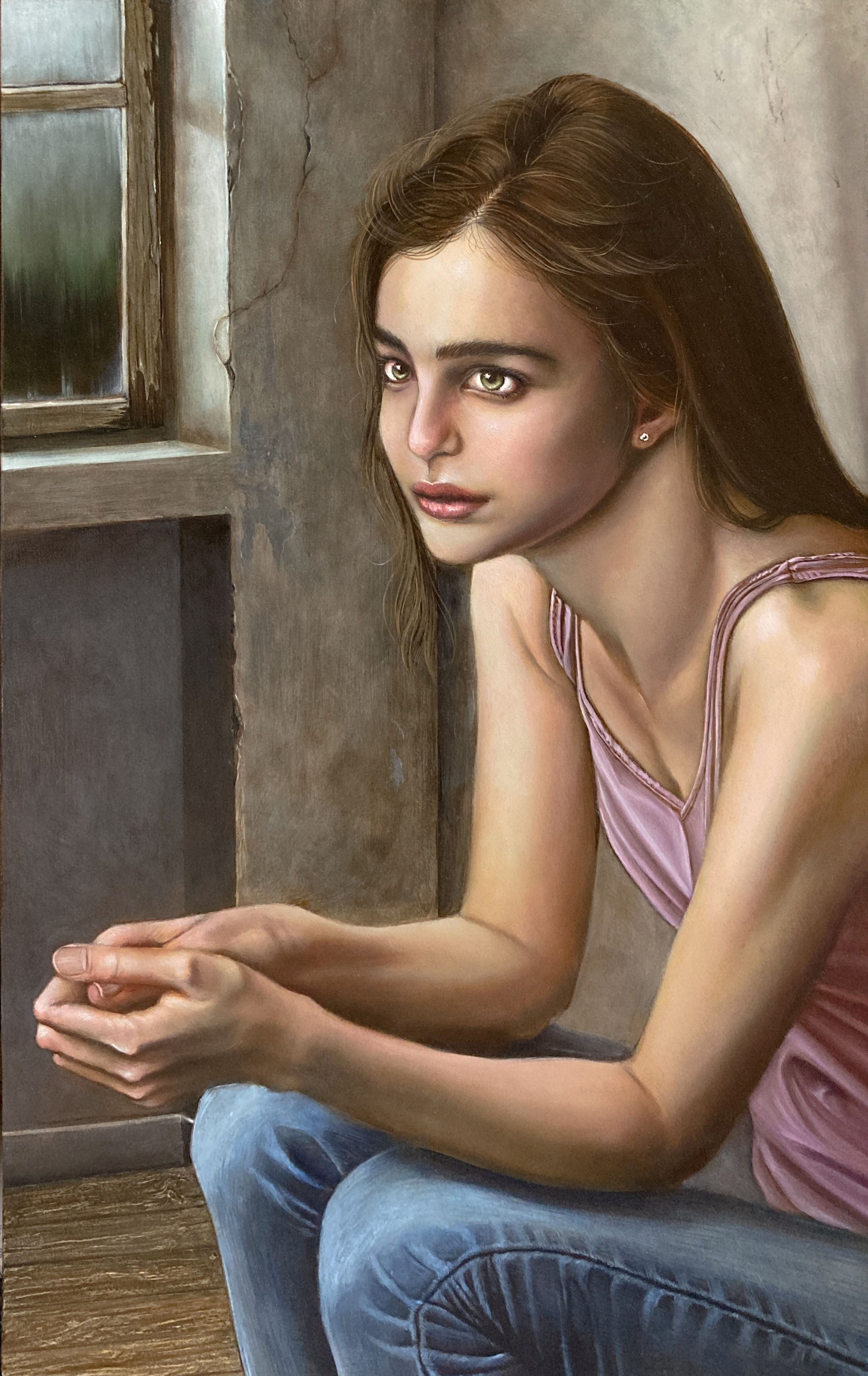 Vitoria,Summer rain-Study drawing-ビトリア、夏の雨（習作）-1