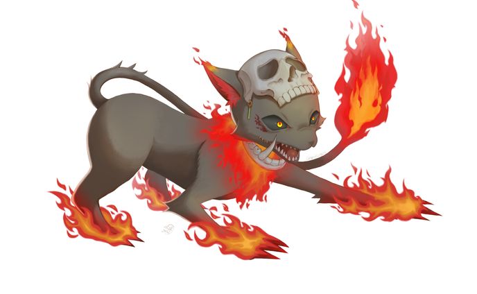 炎属性猫型モンスター