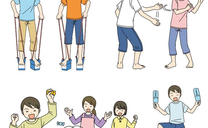 アクリル絵の具、体操服