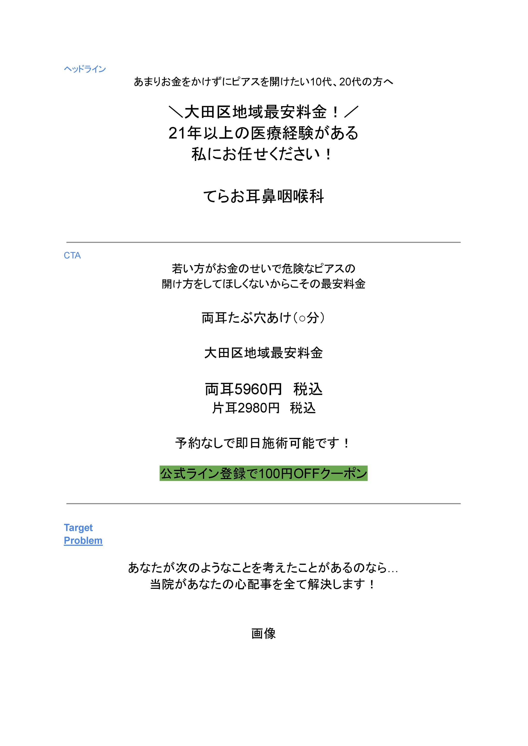 てらお耳鼻咽喉科様 LPライティング-1