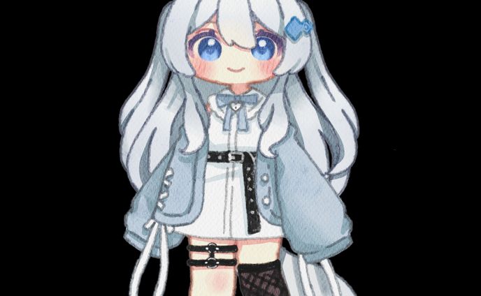VRchat用　ぷにぷにアバター使用　ライム立ち絵