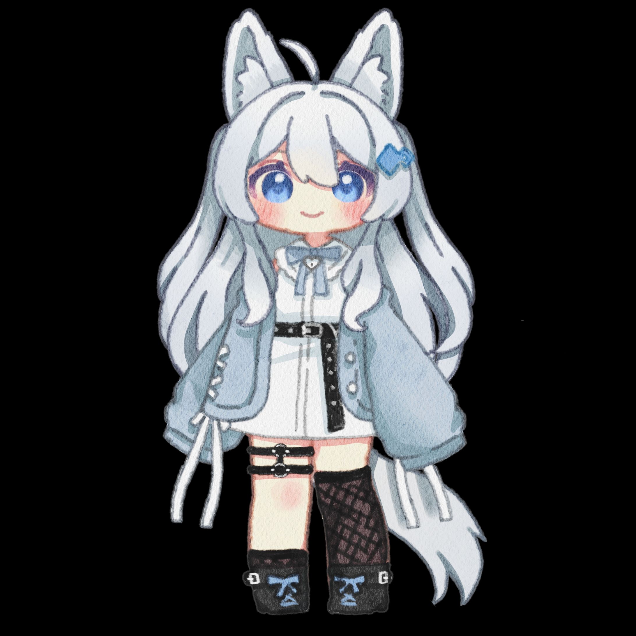 VRchat用　ぷにぷにアバター使用　ライム立ち絵-1