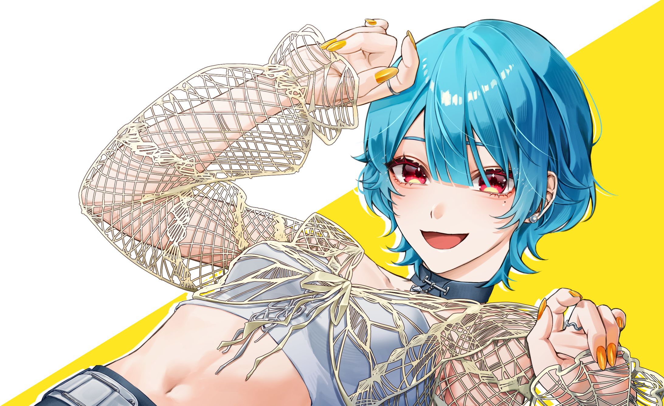 なのは様/歌枠夏用サムネイルイラスト-1