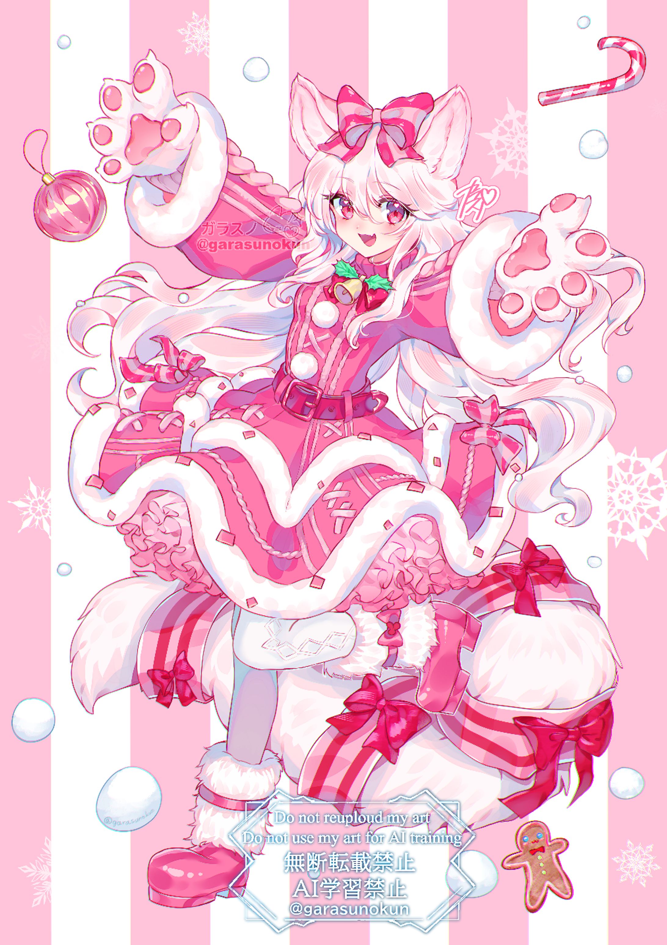 ピンククリスマスきつねちゃん-1