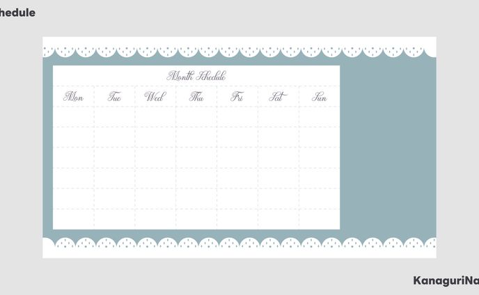 Schedule / かなぐりなぐ