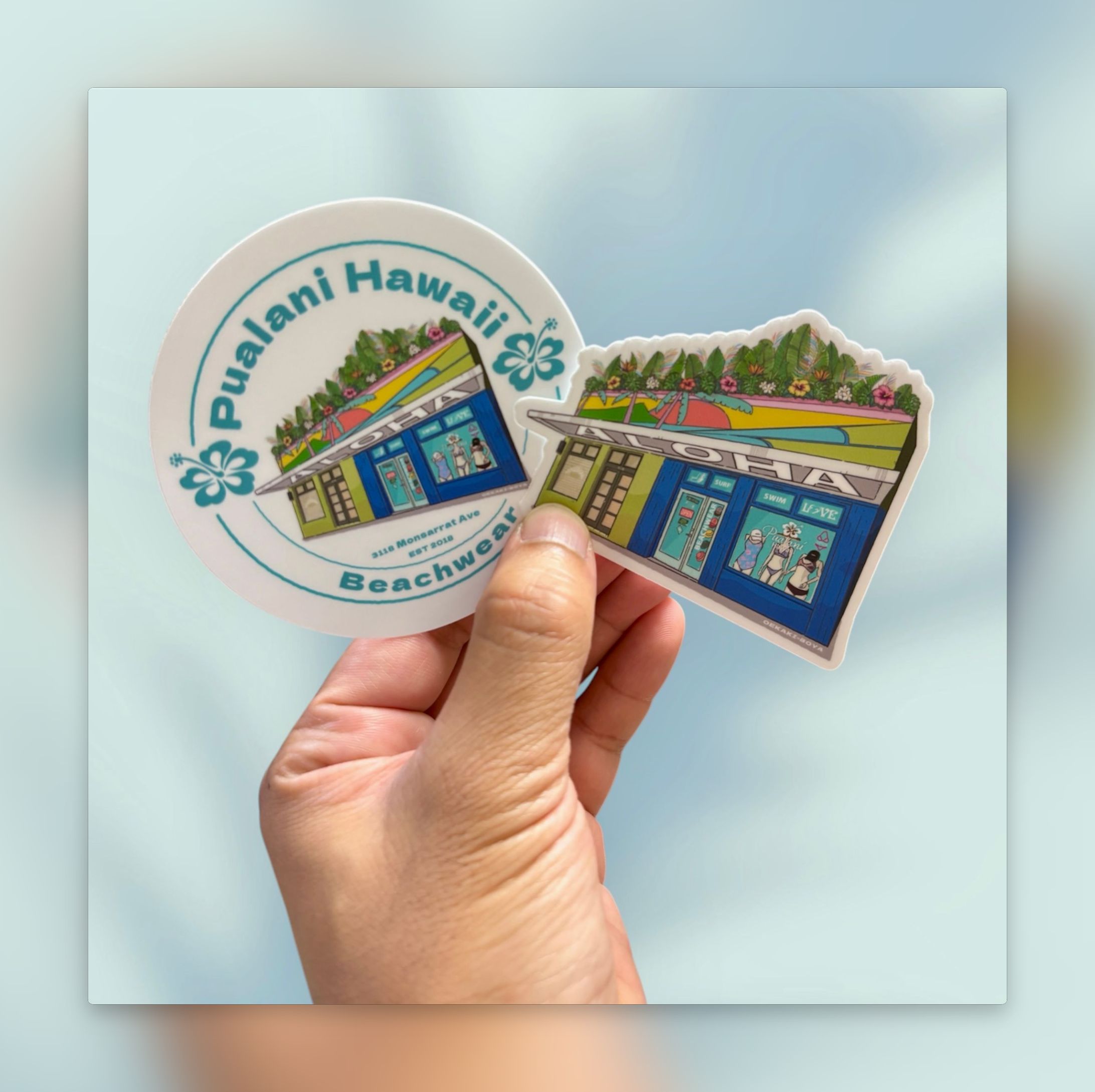 Pualani Hawaii Beachwear Sticker-1