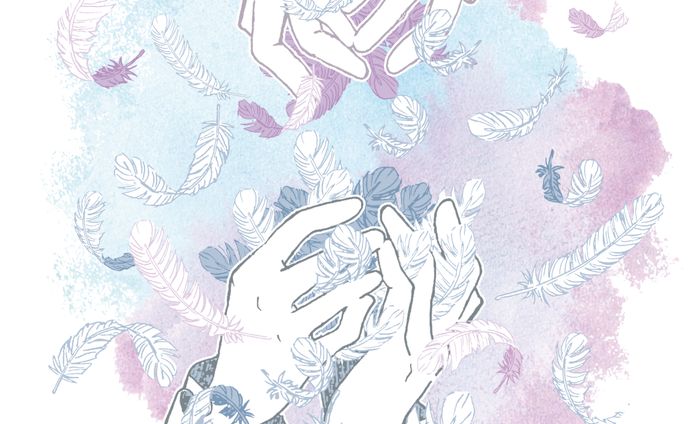 【イラスト】羽のような優しさで