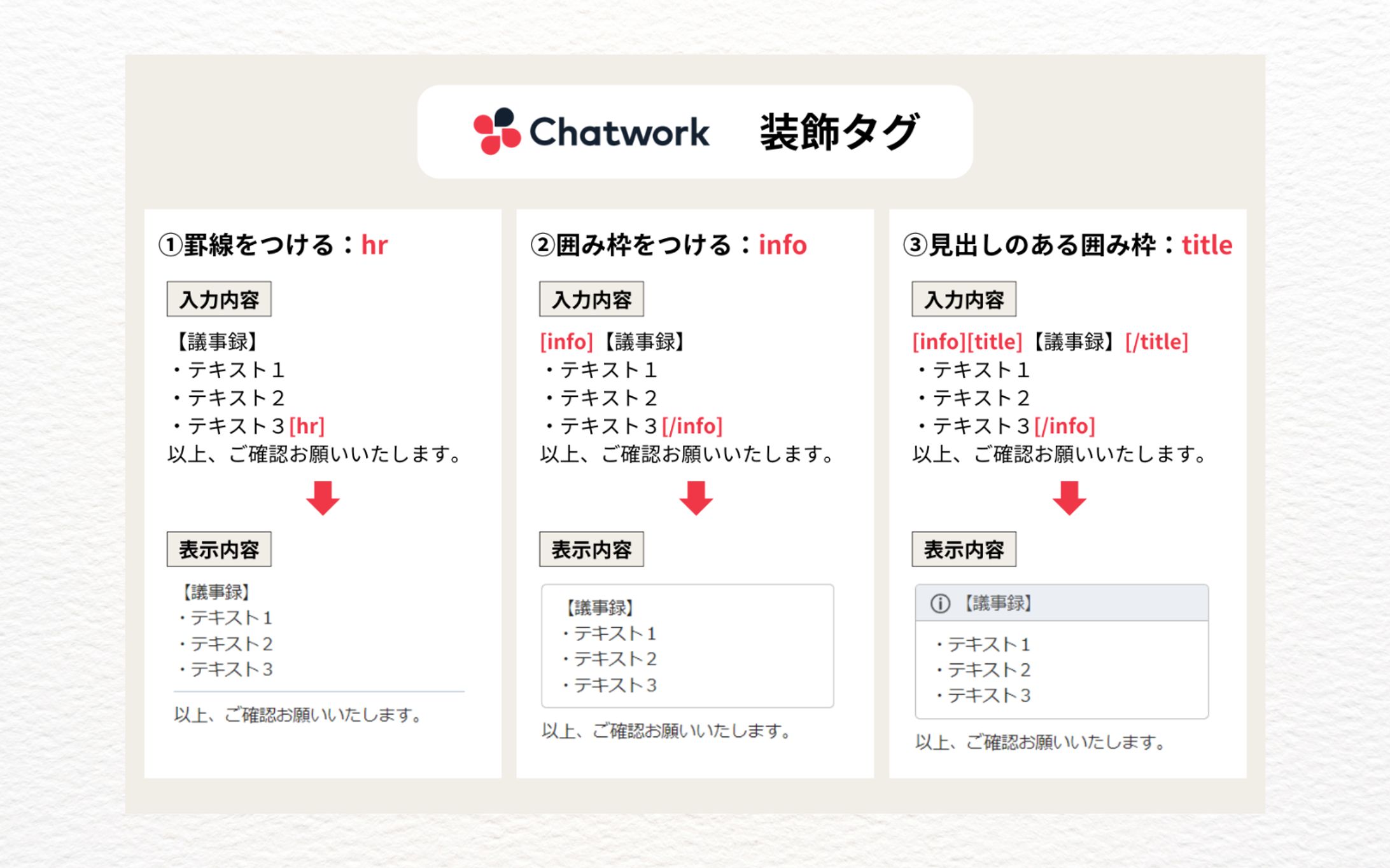 【図解】Chatwork 装飾タグ-1