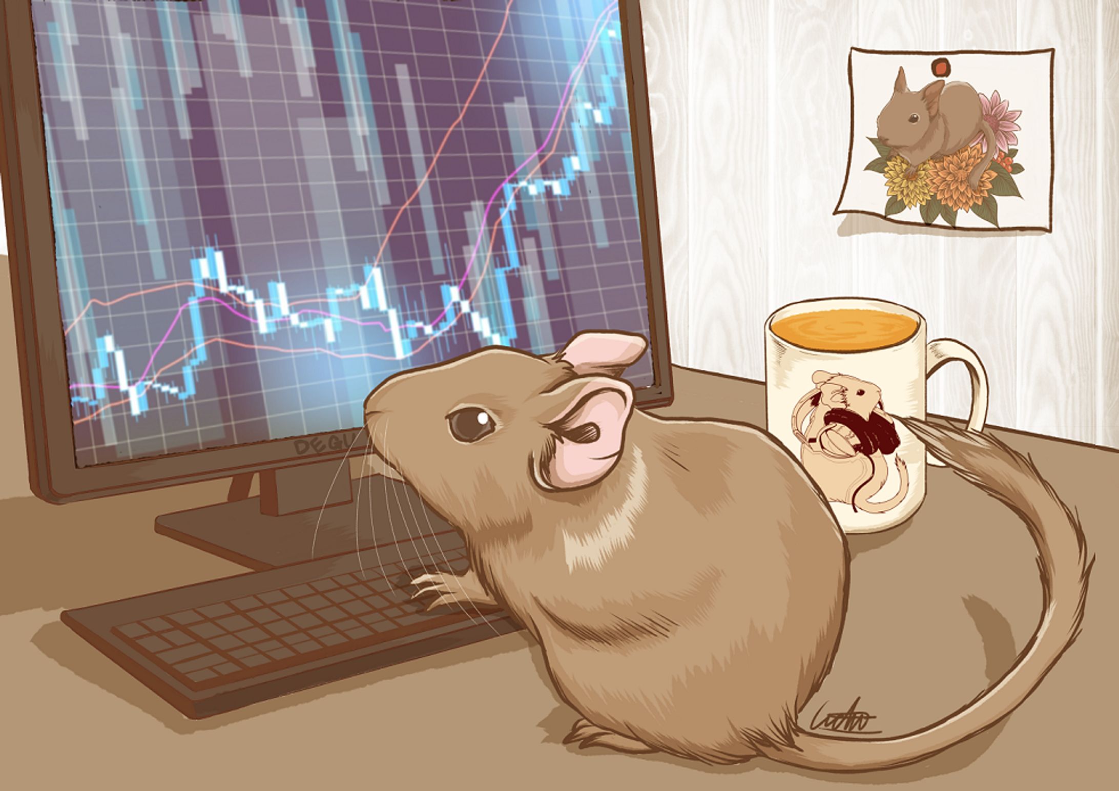 株価を見るデグー-1