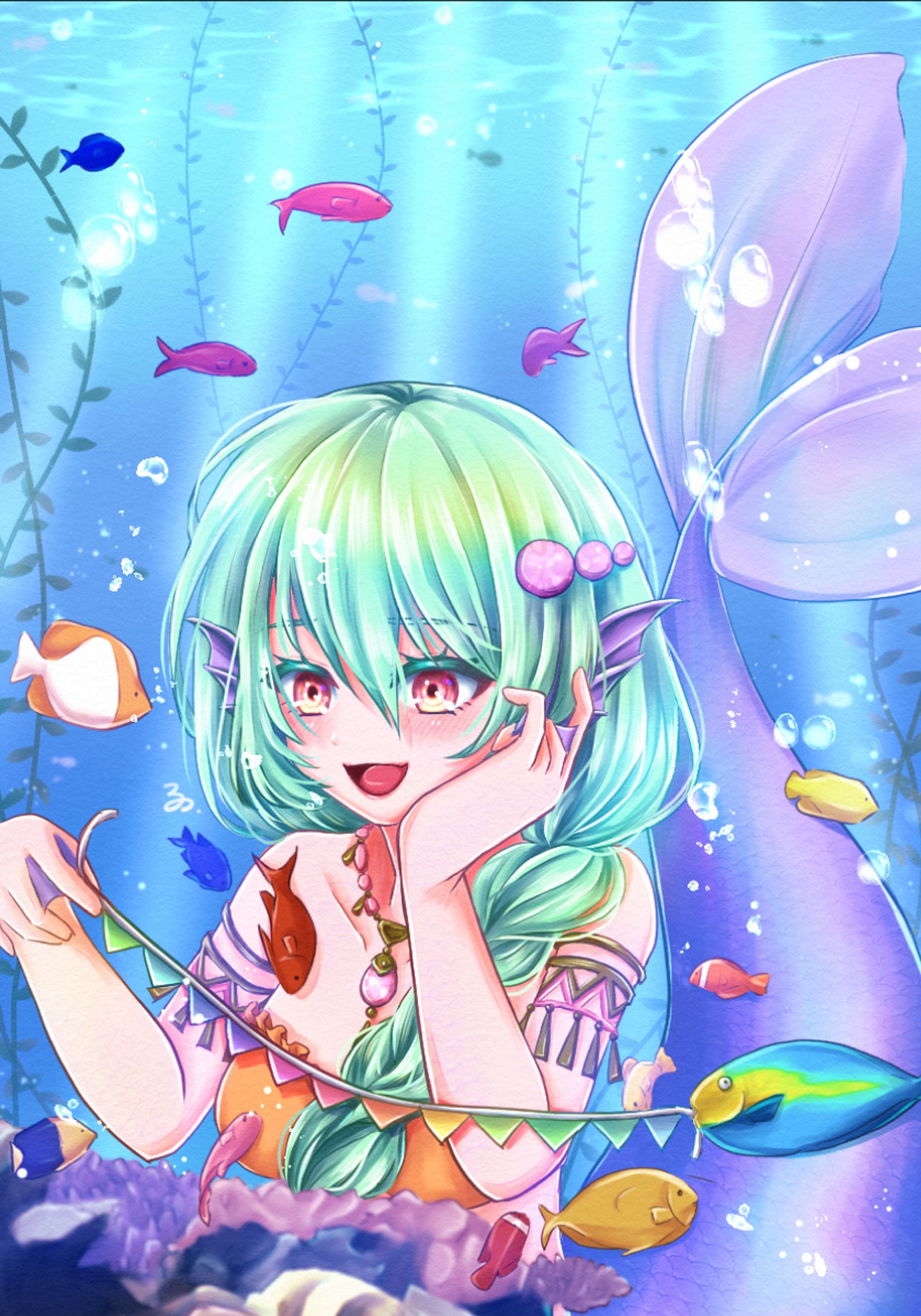 人魚とお魚のパーティー-1