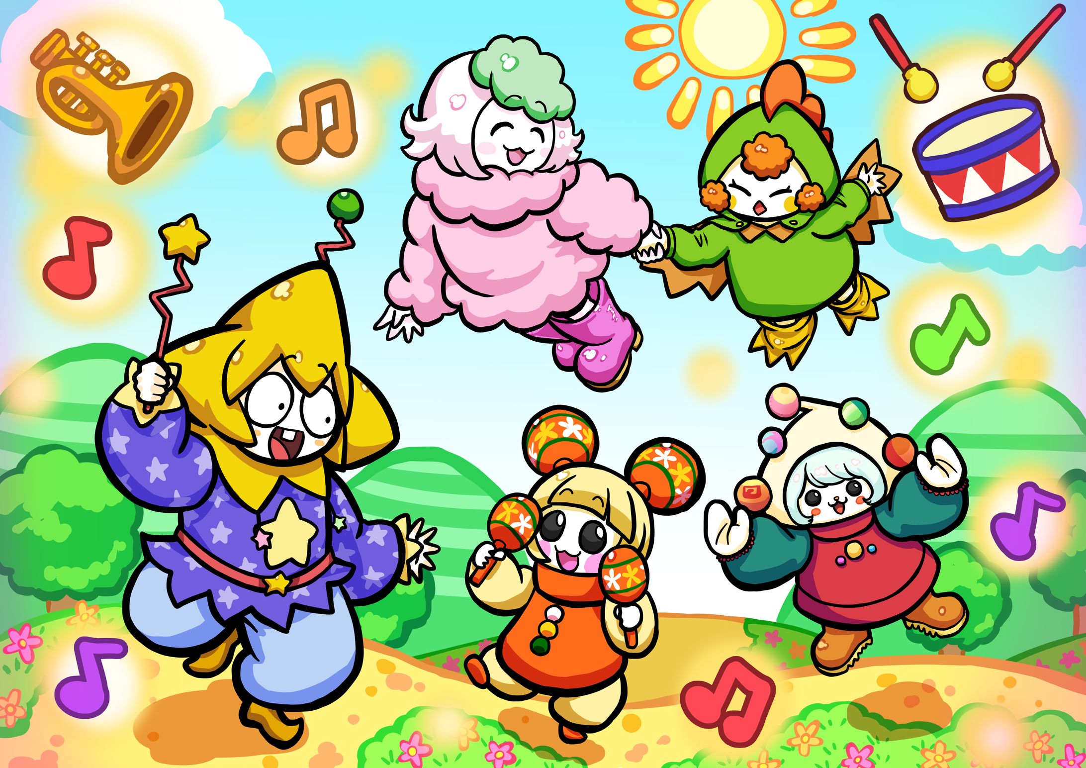 Pixivリクエストより：擬人化キャラデザ-1