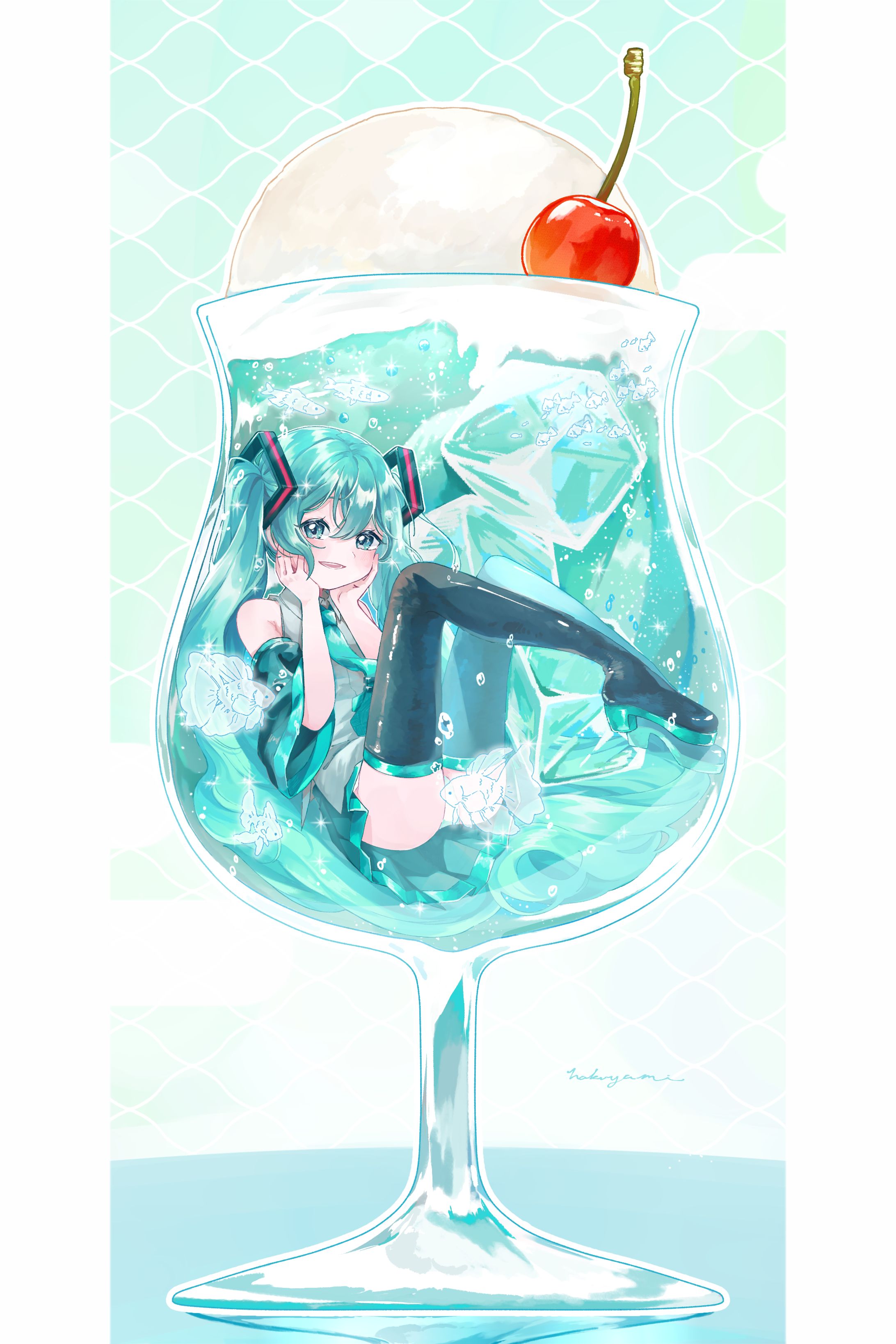 しゅわしゅわクリームソーダミク-1