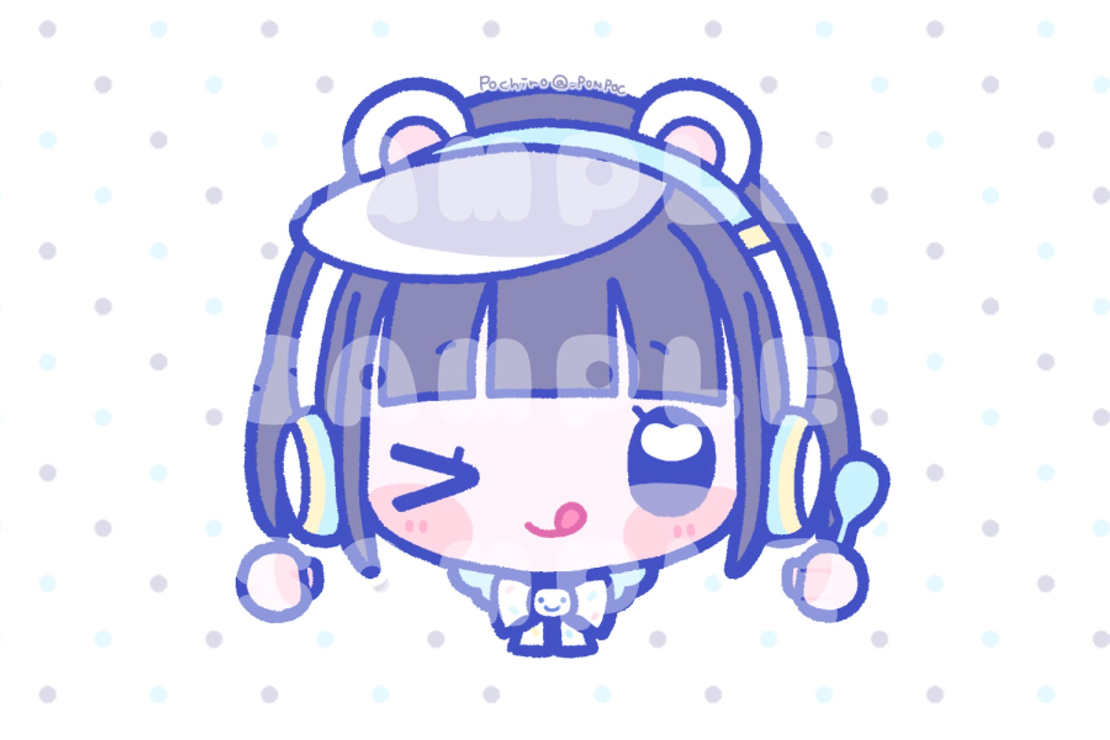 【お仕事】iLiFE!/i-COL あいす様 生誕祭グッズイラスト-1