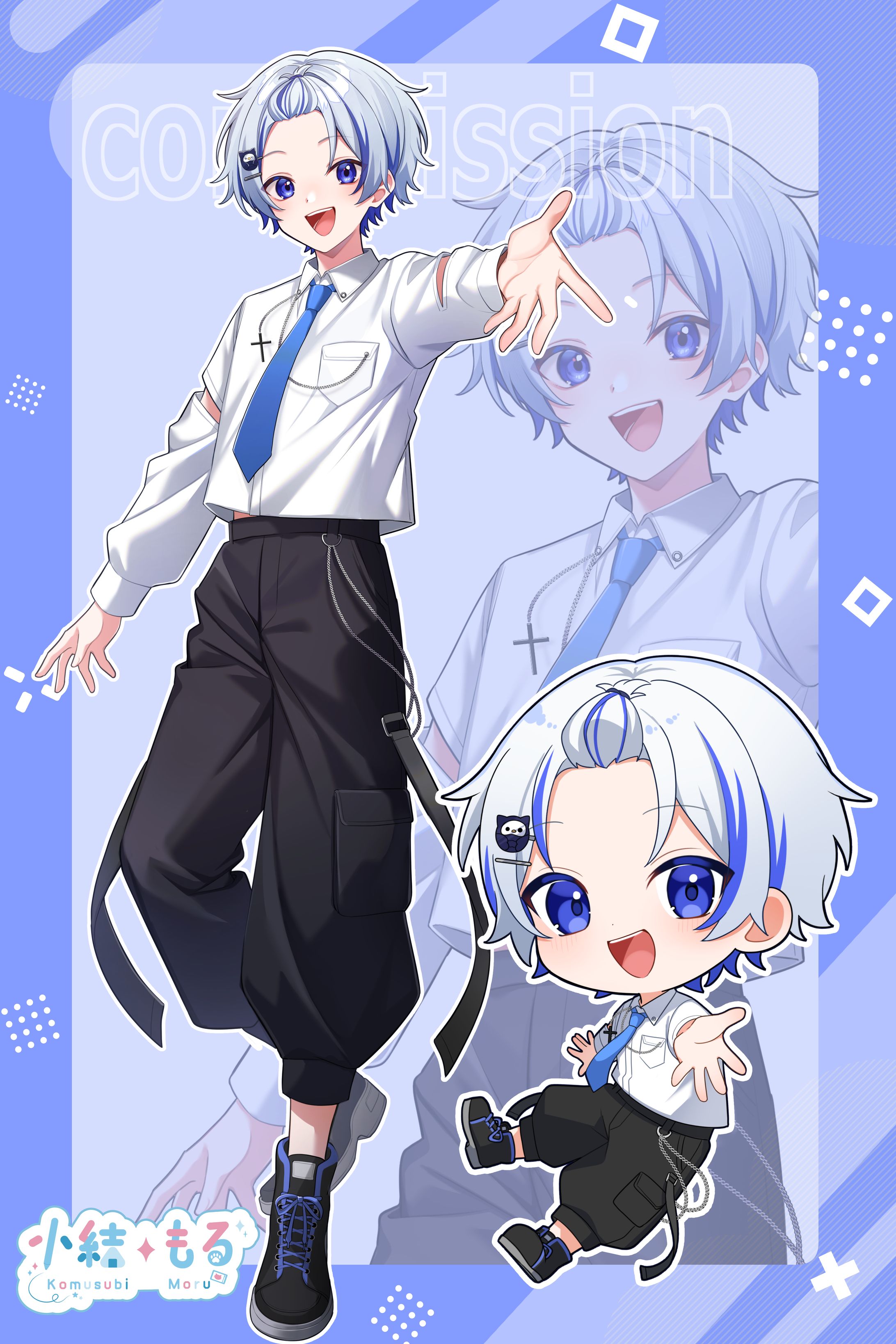【いお様】キービジュアル立ち絵SDイラスト-1