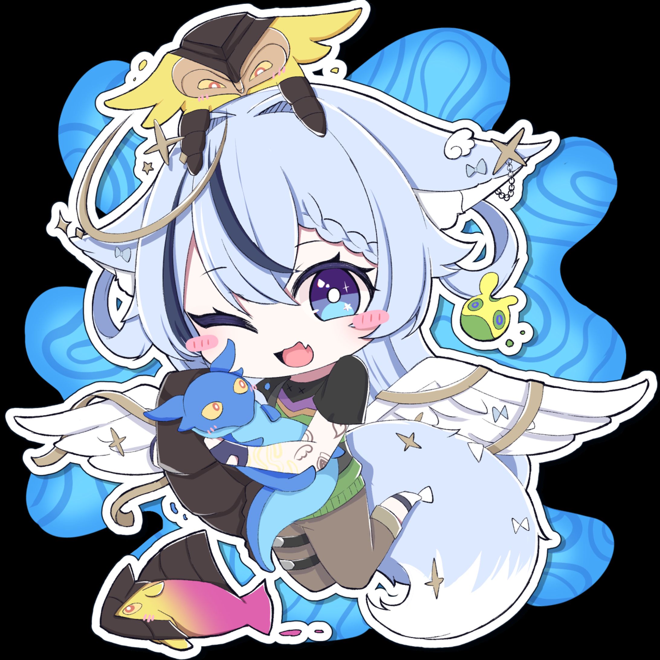 天狐めた様　ミニキャライラスト-1